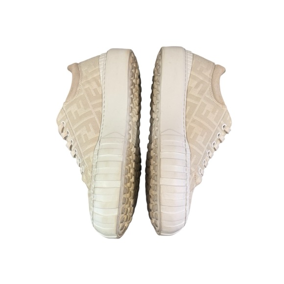 FENDI Monogram Logo Sneakers Low Top 39.5 (9- 9.5) - Picture 11 of 12